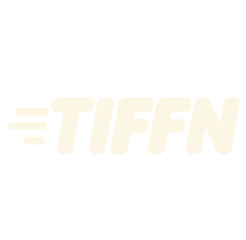 The reversed TIFFN logo on the brand’s dark colour